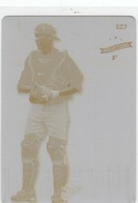 2008 JP Arencibia TriStar Projections ROOKIE PRINTING PLATE Yellow 1/1 - #148 