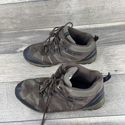 Khombu Brown Terrain Waterproof Suede Hiking Ankle Boots  display picture 1