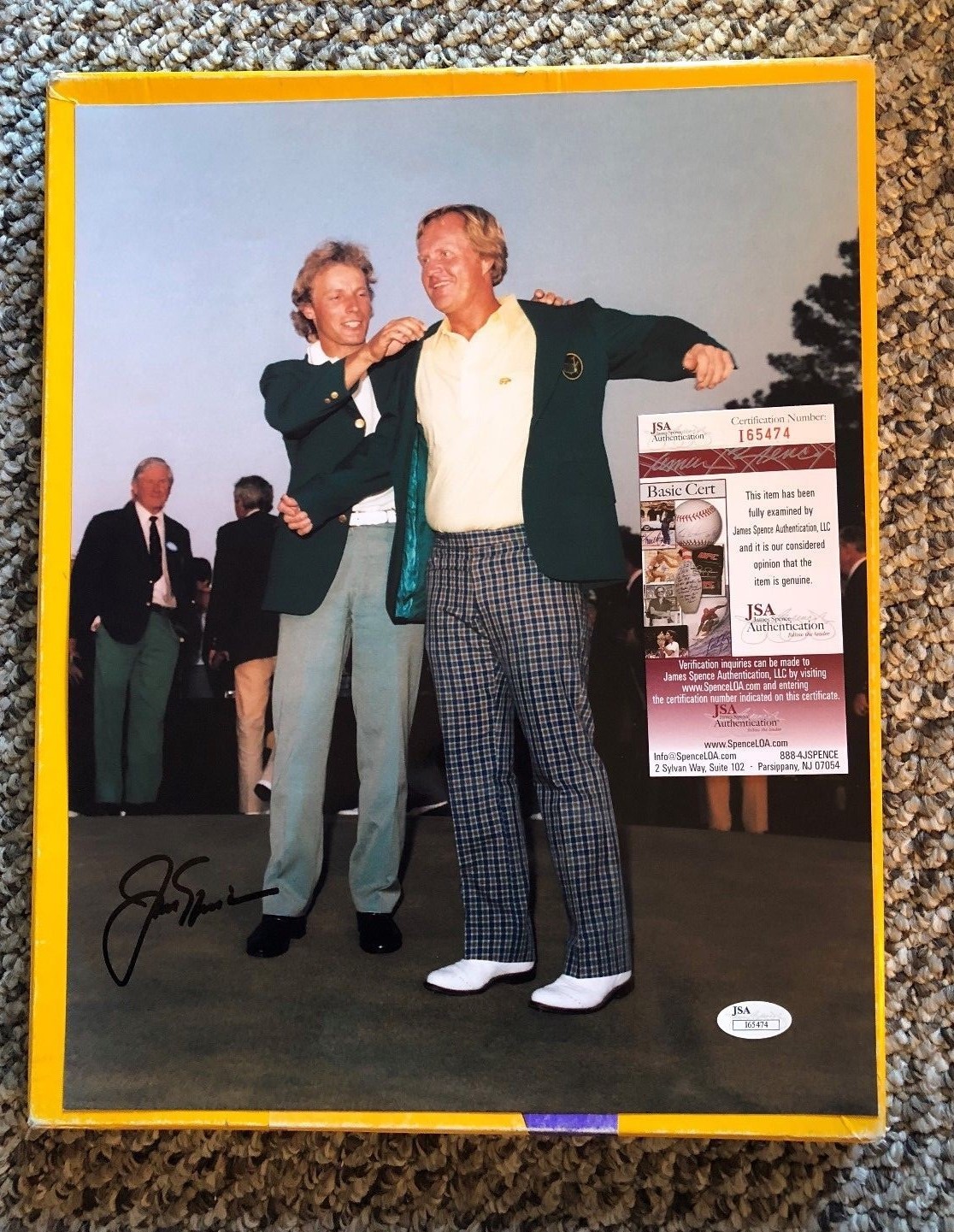 Jack Nicklaus Autographed Signed 11 X 14 MASTERS PHOTO JSA CERTIFIED 