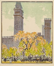 Gustave Baumann : Madison Square : 1917 : Archival Quality Art Print