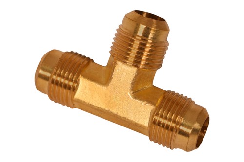 Highcraft 1/2" in Flare Tee Pipe Fitting; O.D. Connections Brass NEW USA Free