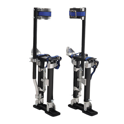 Adjustable 15''-23'' Drywall Stilts Aluminum Tool - Taping Painting Painter Black