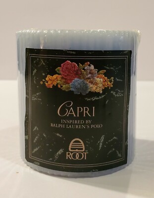 Vtg Root Grecian Pillar Capri Inspired By Ralph Lauren's Polo 3'' Scented Candle