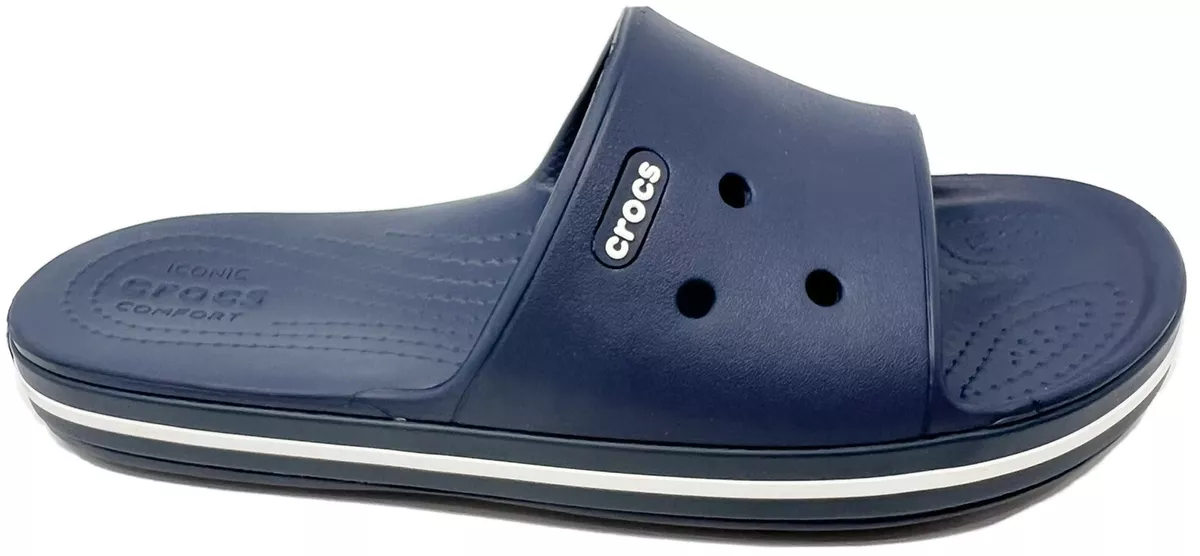 Crocs Crocband III Slide Sandal Men s SIZE 7 Women s size 9 Navy