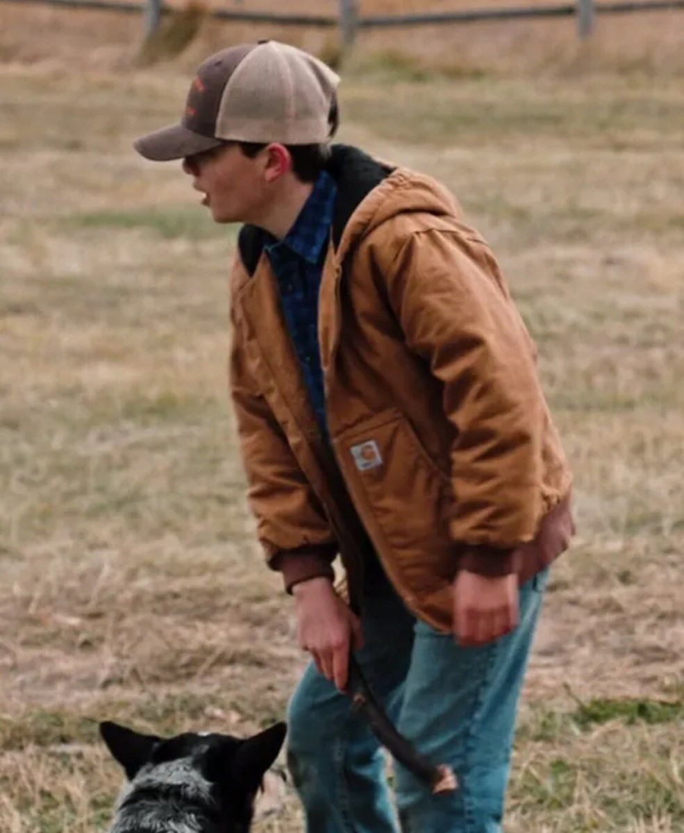 Carhartt Quilt Lined Jacket Size Small 8-10 Youth Hooded Chore