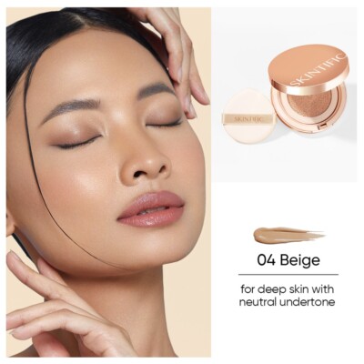 SKINTIFIC 04 (EXP 2027)Cover All Perfect Air Cushion Poreless Foundation UVSPF35
