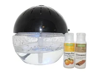 EcoGecko Earth Globe Air Purifier Diffuser w/ Orange & Cinnamon Oils, LED
