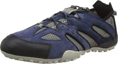 Geox Men\'s Respira Low-Top‎ Sneakers Bungee Laces - Blue Grey C0024 - Size 14 Geox Respira Men main image 2