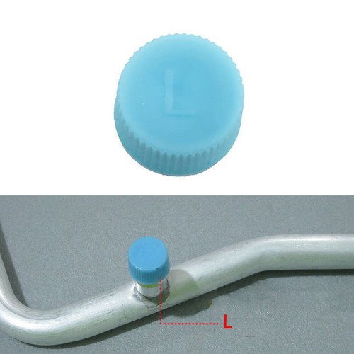 2Pcs Blue High And Low Pressure AC A/C System Valve Cap Air Conditioning Service - Picture 4 of 8