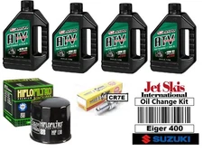 Suzuki Eiger 400 LTA400 Tune Up Service Kit NGK Spark Plug Maxima Oil Change