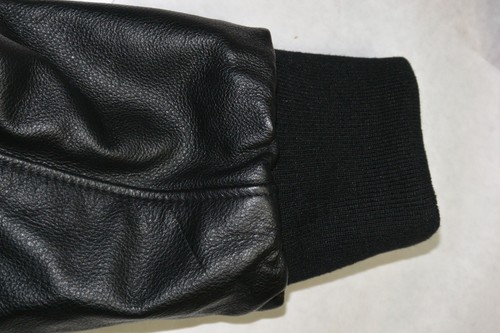 HOLLOWAY EMERGENCY RESPONSE TEAM WOOL/LEATHER BLACK JACKET! EMBROIDERED! USA! XL - Picture 9 of 11