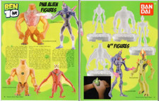 Figuras de acción Ben 10 Swampfire Jetray Humungousaur - Juguetes 2008 2 PG ANUNCIO IMPRESO