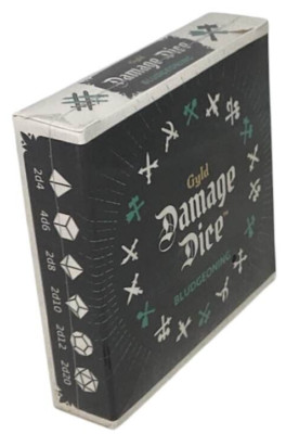 Gyld Damage Dice Bludgeoning Polyhedral 2d4 4d6 2d8 2d10 2d12 2d20 Red Box NEW