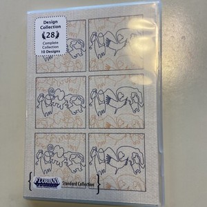 Floriani 28 Continuous Lines Machine Embroidery Designs CD Used