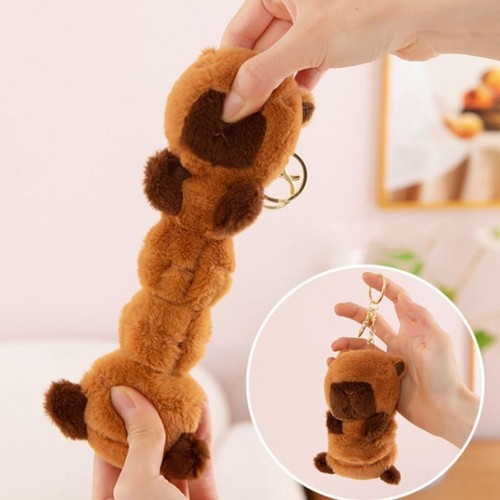 Rotatable Plush Couple Keychains With turtle Capybara Plush Doll Kids - Picture 5 of 13
