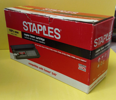 Staples Black Copier Toner Cartridge # SCC-30 Compatible / Canon E40 Free S/H 718103025799 | eBay
