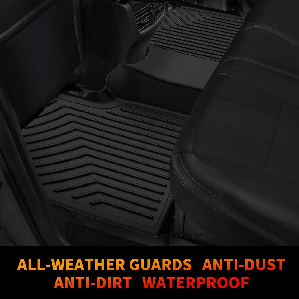 3 Row Floor Mats Liner For 2008-2020 Grand Caravan 08-16 Chrysler Town & Country Foto 3 de 4