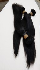 12A 282830 BRAZILIAN PERUVIAN VIRGIN HUMANHAIR BUNDLE WEFT EXTENSION 1B STRAIGHT