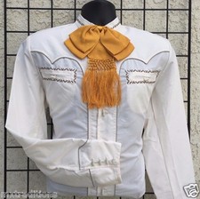 Mexican Western Shirt Stitched. Camisa Mariachi,Charro Bordada de Espuela De Oro