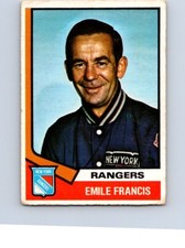 VINTAGE HOCKEY CARD O-PEE-CHEE 1974 NEW YORK RANGERS COACH EMILE FRANCIS  NO562
