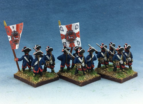 15mm Seven Years War WGS painted Brunswick Behr Infantry BW5 - Picture 10 of 12