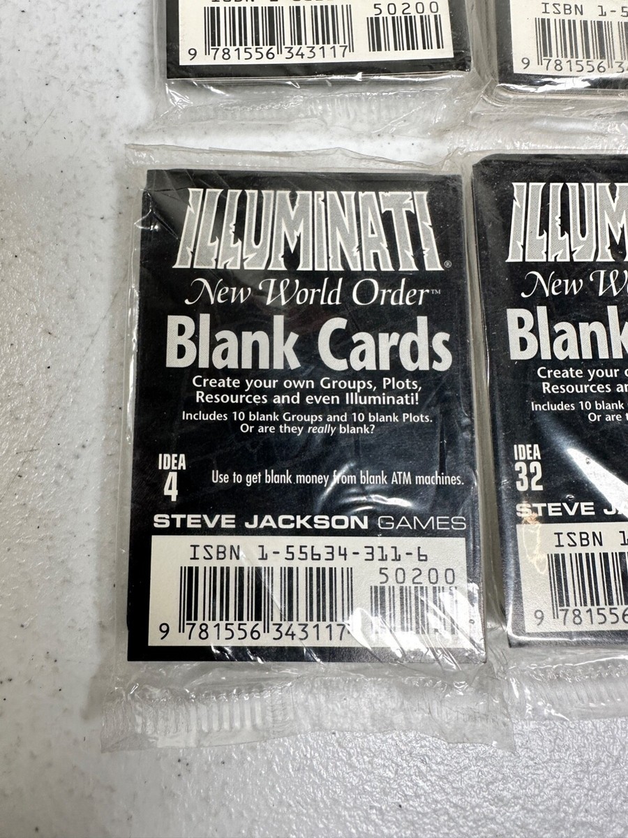 Lot of 18 INWO Illuminati New World Order CCG Blank Cards