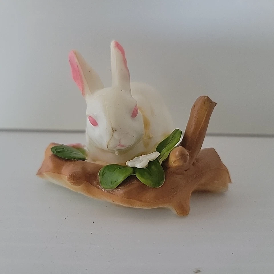 Estatuilla de colección Wilton Bunny Cake Topper 1973 plástico 1316-273 conejo Pascua Foto 2 de 2