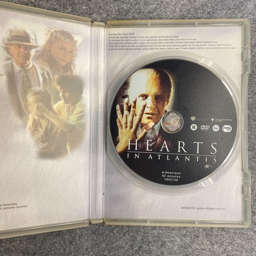 Hearts In Atlantis (DVD, 2001) Region 4 VGC Anthony Hopkins - Picture 3 of 5
