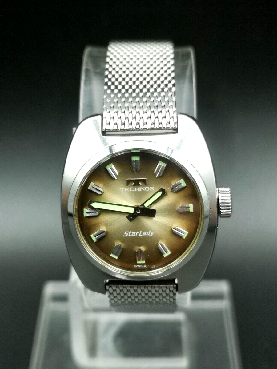 Vintage and Rare Technos Starlady Hand-winding women's watch
