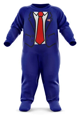 THE CLOTHING SHED Baby Präsident Trump Kostüm Strampler lustig Halloween Kostüm Outfit USA