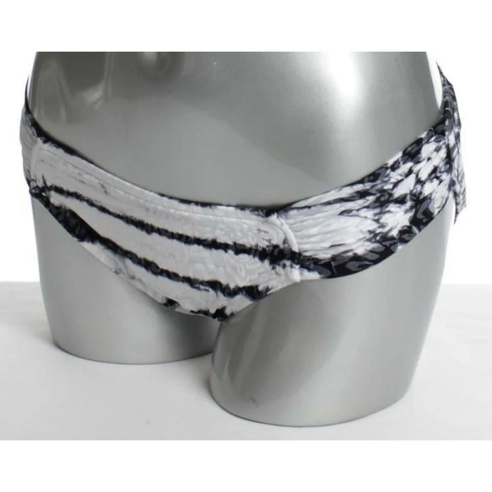 Combo de bikini blanco/negro Lucky Brand para mujer S parte inferior de natación cucharada blanca tie dye Foto 3 de 4