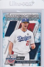 2021 TOPPS OPENING DAY OUTSTANDING CLAYTON KERSHAW LOS ANGELES DODGERS B6581