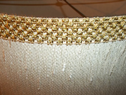 Vtg MCM Large Textured Fabric Drum Lamp Shade 13 1/2 Tall 22 1/2" & 18" Diameter - Picture 12 of 19