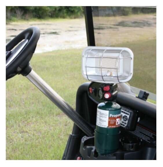 Propane Heater For Golf Cart with Cup Holder Adapter Piezo Igniter | eBay