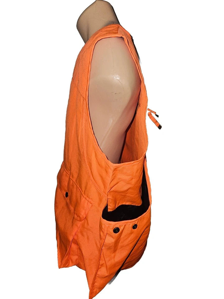 Cabela's Men's Hunting Vest Blaze Safety Orange Utility Size Large - Image 4 of 4