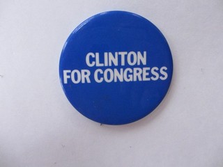 Rare Early 1974 Bill Clinton "For Congress" Political Button