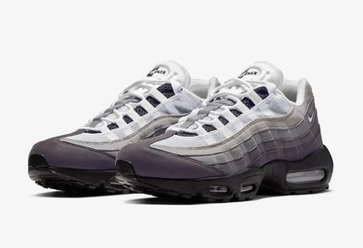 2019 Nike Air Max 95 OG SZ 9 White Black Granite Grey Fade Premium AT2865-003