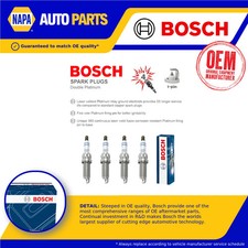 Spark Plugs Set 4x fits MINI ROADSTER COOPER R59 1.6 12 to 15 N16B16A Bosch New