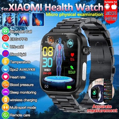 2025 Neu für XIAOMI EKG + PPG Blutfett Harnsäure Gesundheit Smartwatch Männer Frauen Hören