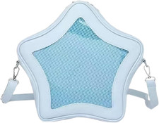 Star Shape Ita Bag, Pins Display, Crossbody Bag, PU Leather Backpack, Handbag