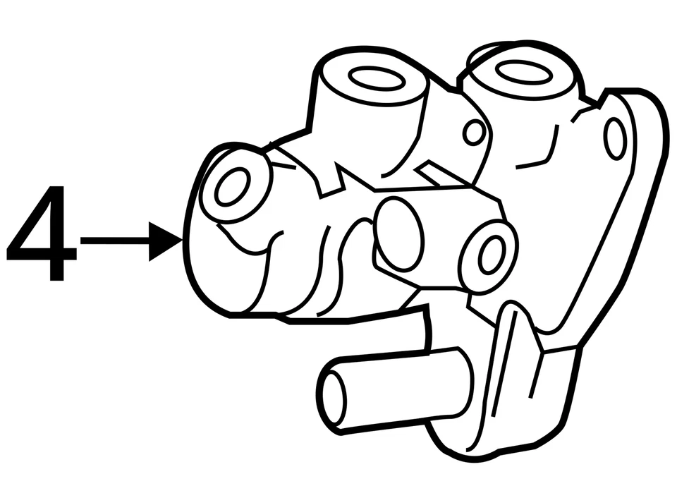 2014 2015 2016 2017 MERCEDES-BENZ S550 OEM MASTER BRAKE CYLINDER - Image 4 of 4