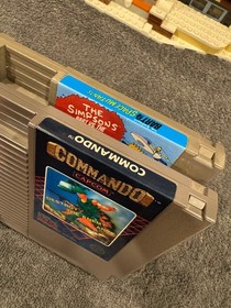 Acclaim, Capcom: The Simpsons Bart vs. the Space Mutants, Commando NES Game Lot