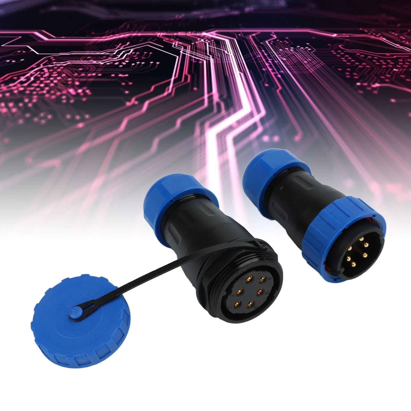Waterproof Plug Socket Connector 380V 45A Welding Free Female Male Aviation Powe