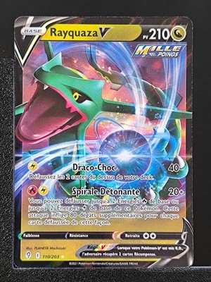 Pokemon Karte Rayquaza V 110/203 EB7 Himmlische Evolution 