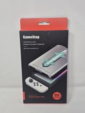 GameStop Nintendo Switch OLED Privacy Screen Protector Tempered Glass 9H NEW