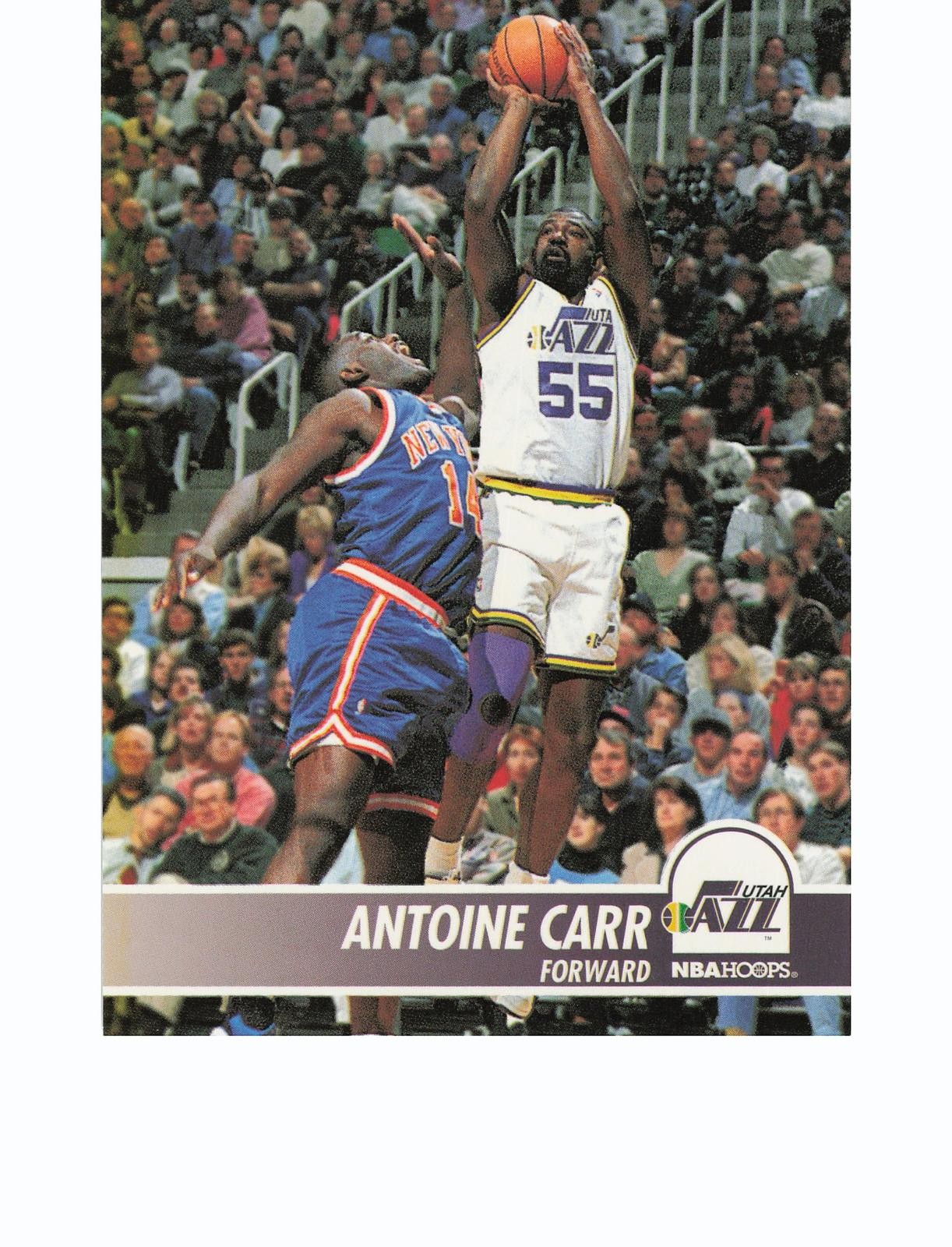 1994-95 Hoops Old Home Bread Utah Jazz #NNO Antoine Carr Excellent