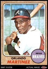 1968 Topps #578 Orlando Martinez Braves 7 - NM
