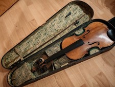 Antike Violine um 1900 – mit Originalkoffer & Bogen – Restaurationsobjekt