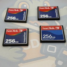 LOT of 4 SanDisk Compact Flash - 256MB - Untested - GC451