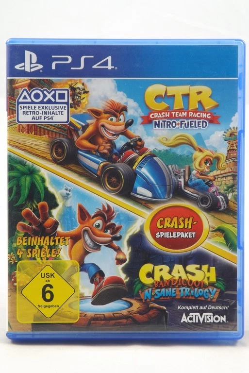 Crash Spielepaket CTR: Crash Team Racing + Crash Bandicoot (Sony PlayStation 4) - Bild 1 von 1